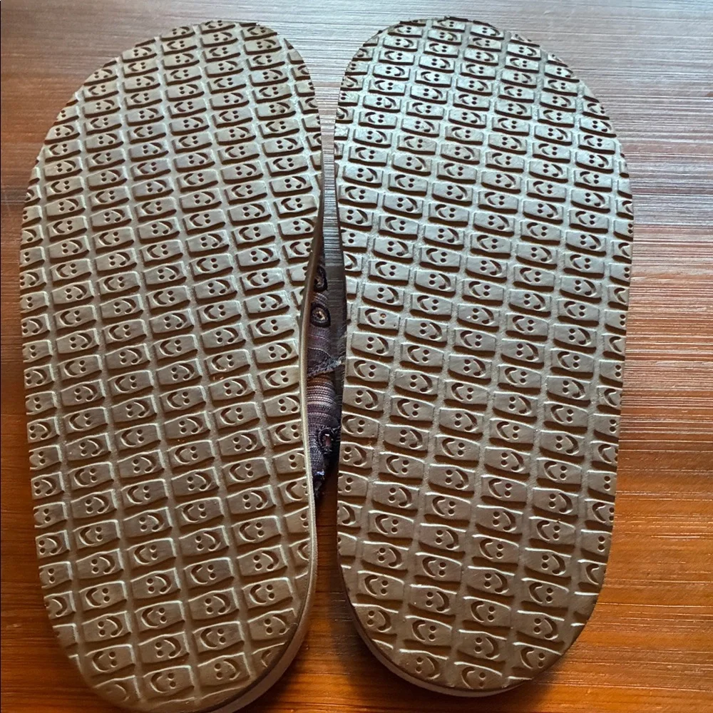 Sanuk Blue and White Casual Slip-Ons NEW